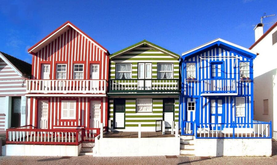 From Coimbra: Porto, Aveiro and Douro in Private with Tasting and Cruise - Costa Nova beach time: striped houses and quick sea views