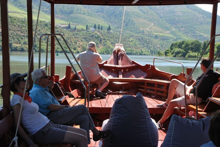 Pinhão: Private Rabelo Boat Tour along the River Douro - Sliding under Gustave Eiffel’s iron bridge