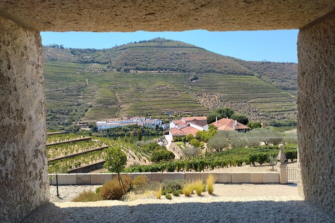 Tour- Douro Wine Region- The Douro Wine Route - The Miradouro with Miguel Torga behind it